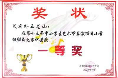 新都区第13届中小学生艺术节小学群舞比赛一等奖