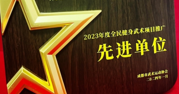 热烈祝贺实外五龙被评为成都市2023年度全民健身武术项目推广先进单位