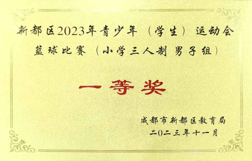 新都区2023年青少年 (学生) 运动会篮球比赛(小学三人制男子组一等奖.jpg