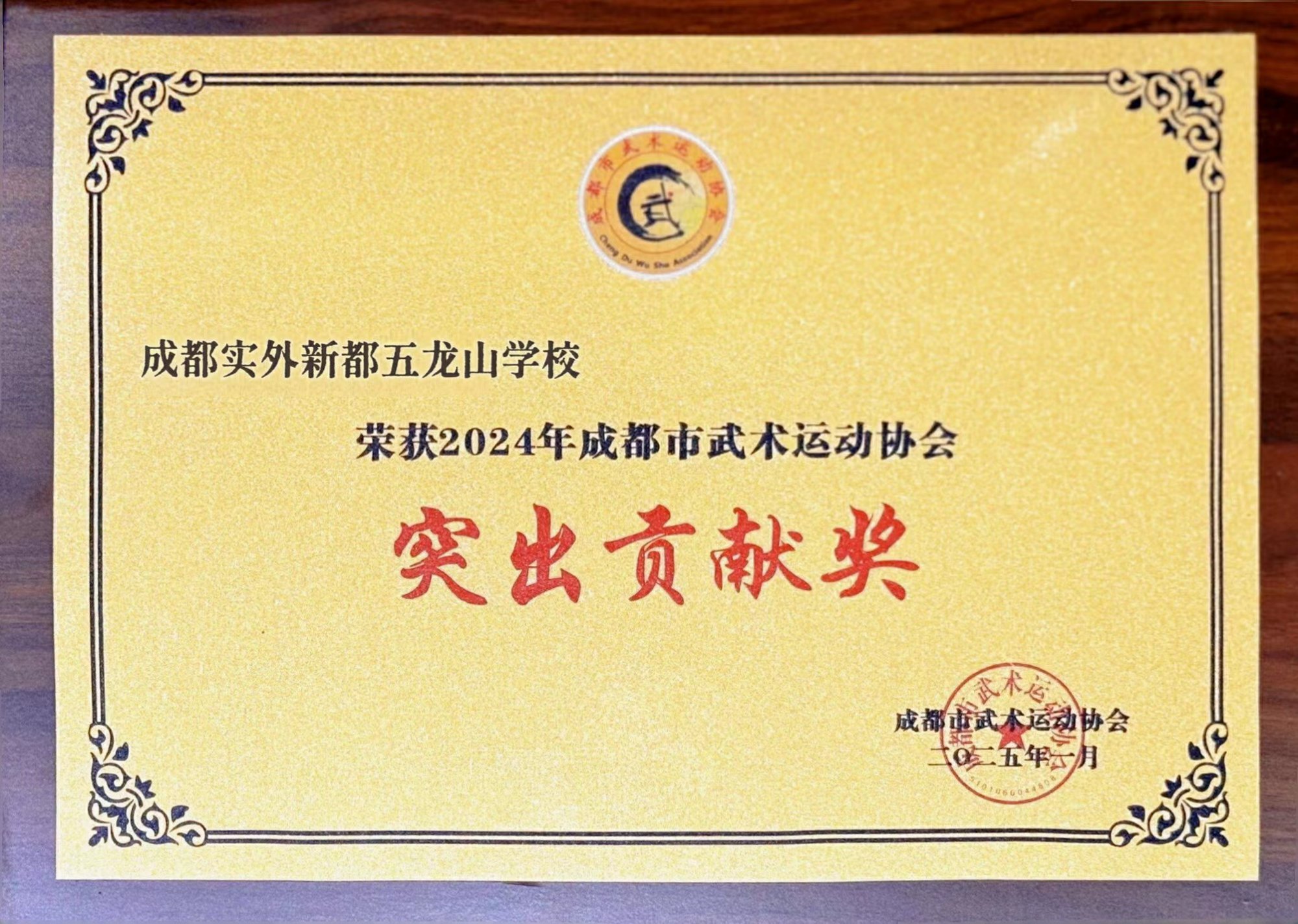 2025年1月荣获  2024年成都市武术运动会：突出贡献奖.jpg
